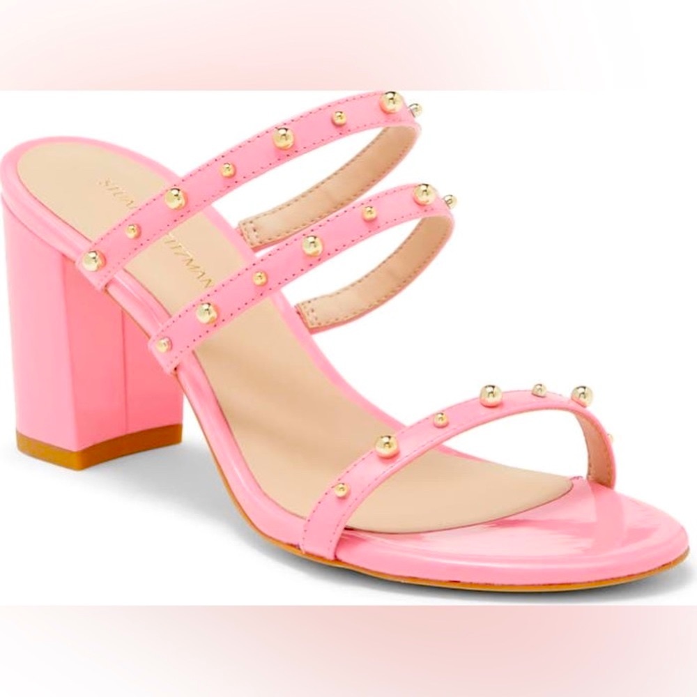 NEW STUART WEITZMAN BLOCK SLIDE SANDAL
